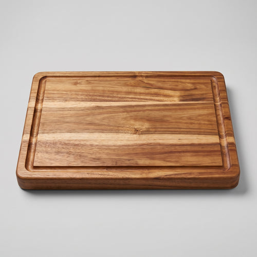 Acacia Chopping Board: Juice Groove, Reversible