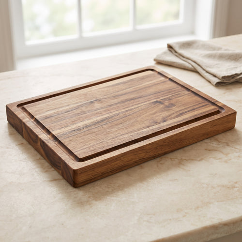 Acacia Chopping Board: Juice Groove, Reversible