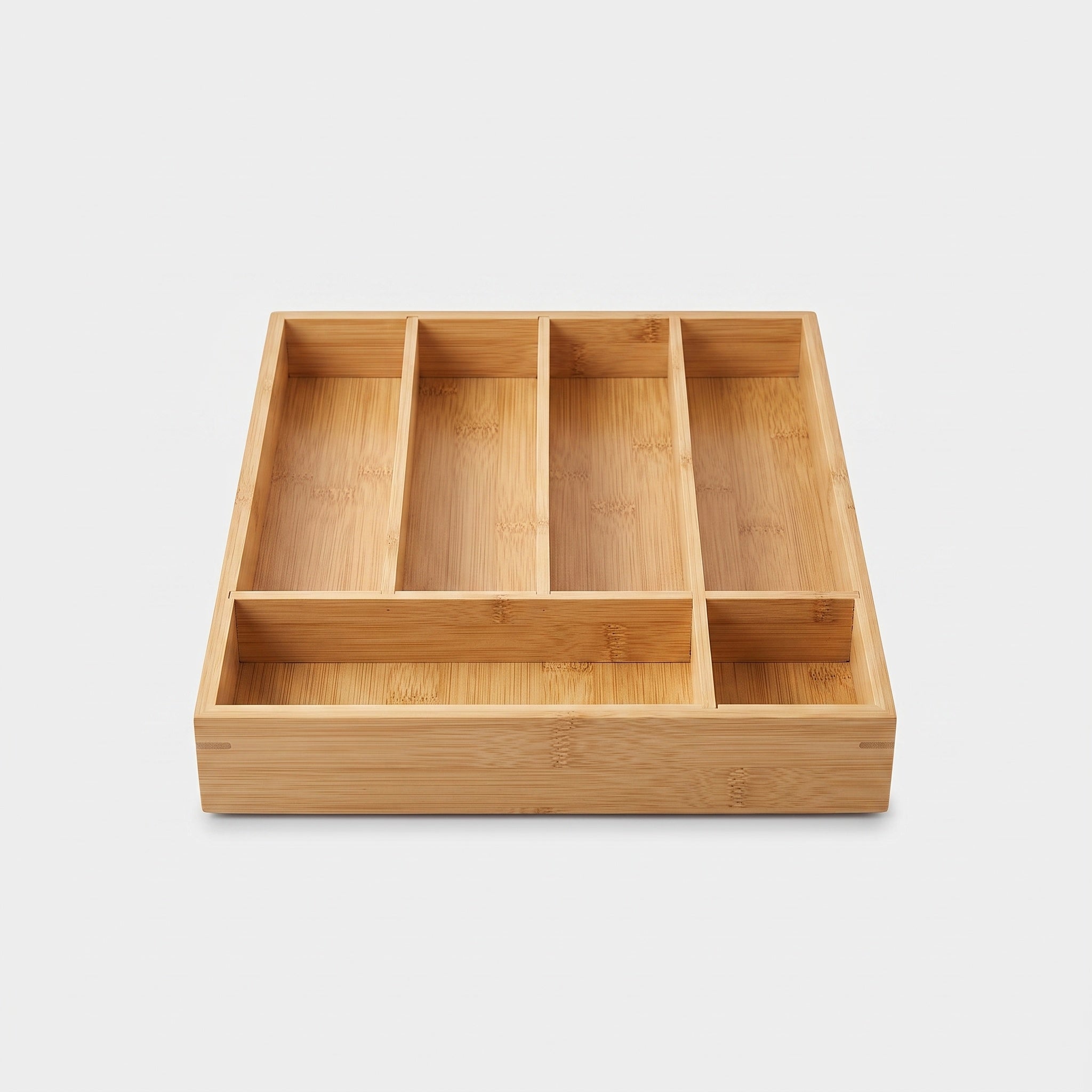 Bamboo Cutlery Tray: Expandable Drawer Organiser