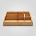 Bamboo Desk Drawer Tray: Adjustable Dividers
