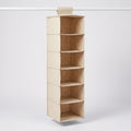 Canvas Wardrobe Organiser: Six Compartments
