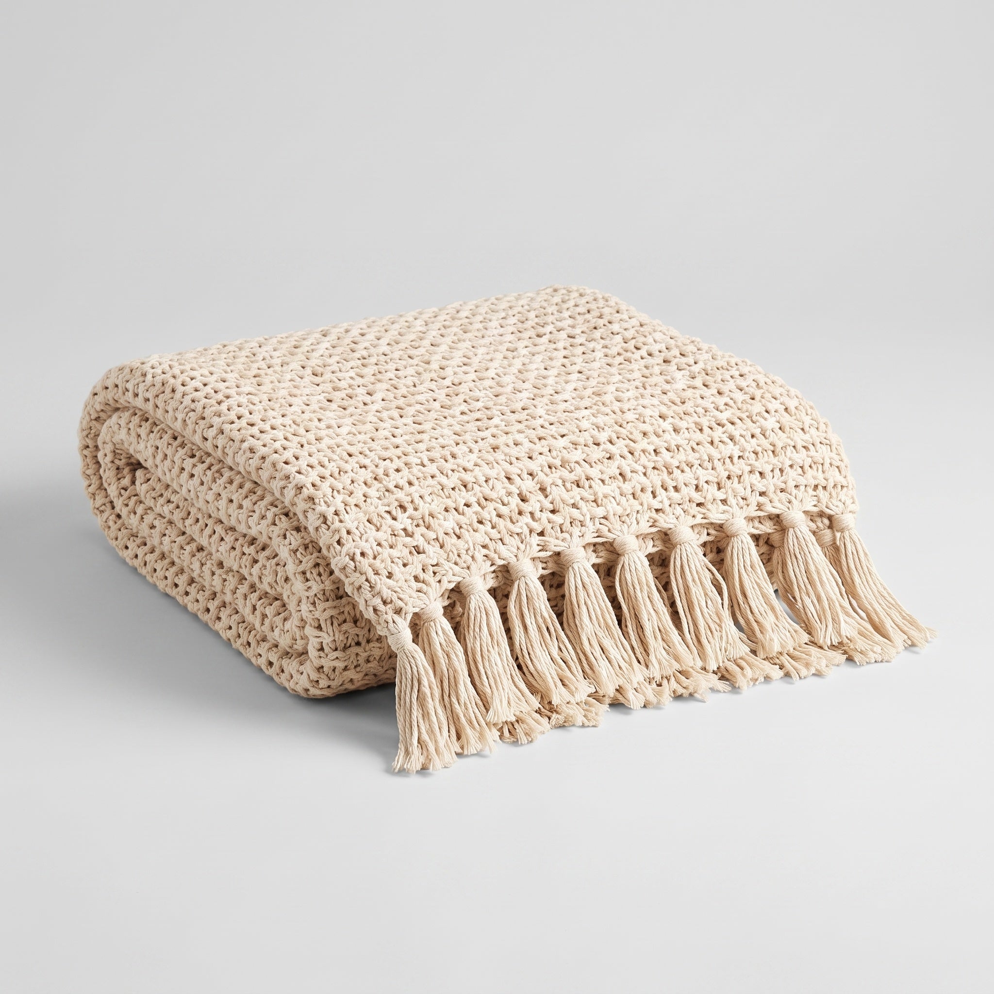 Chunky Knit Throw: Recycled Cotton