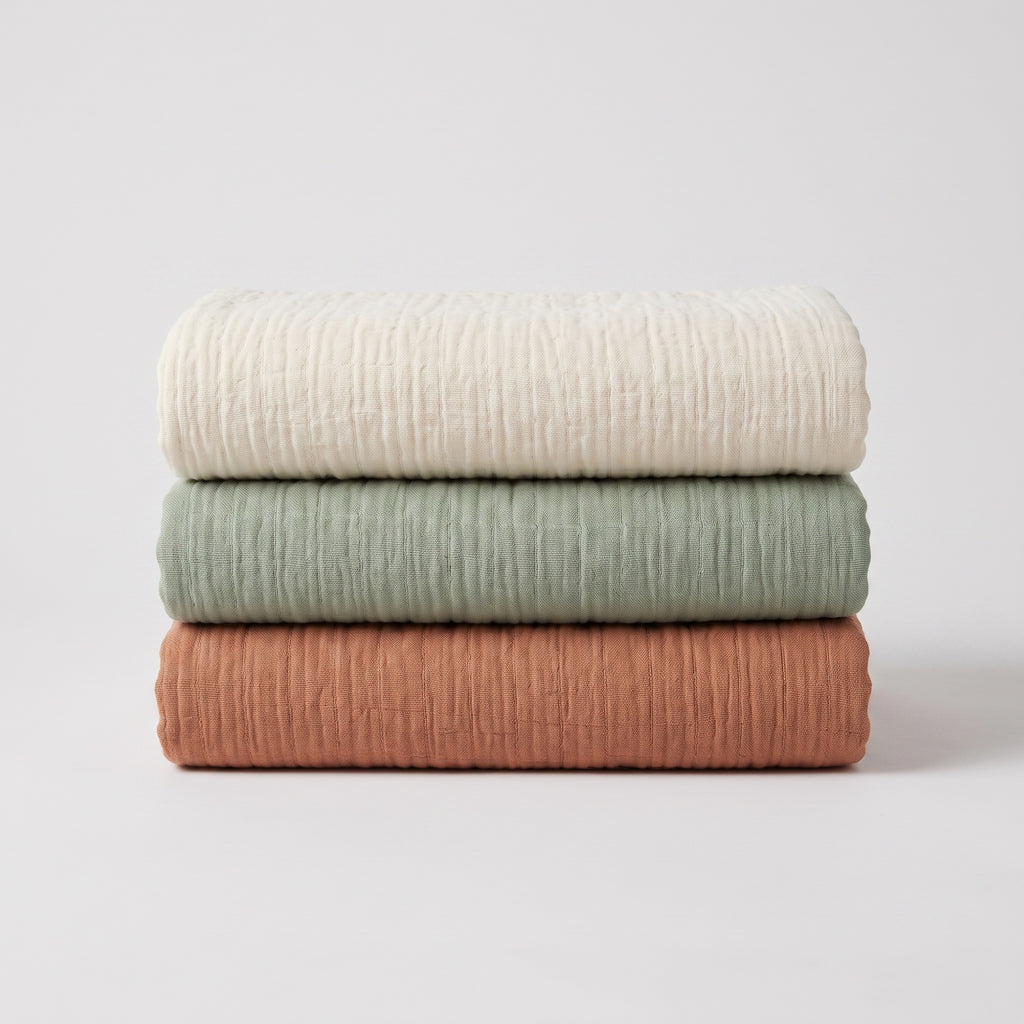 Cotton Muslin Swaddles: Three Pack