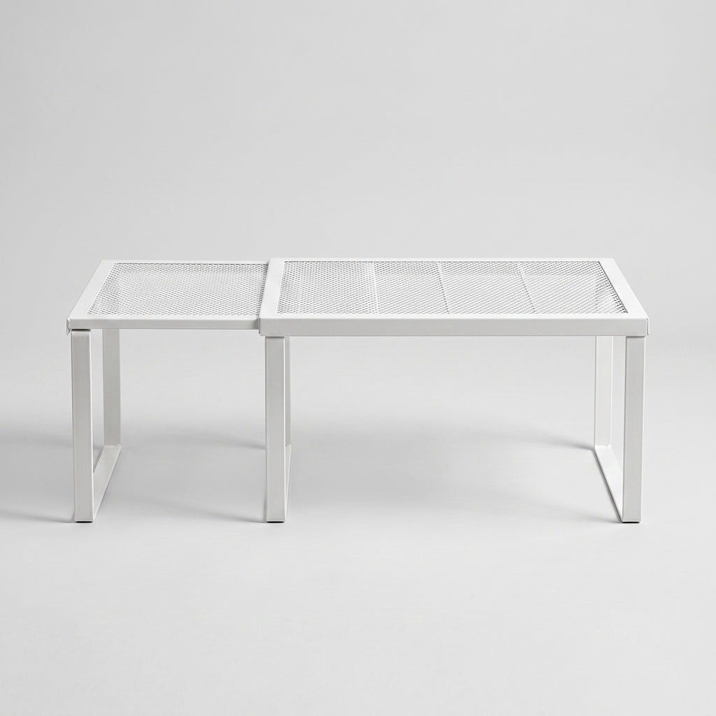 Cupboard Shelf Riser: Expandable Steel