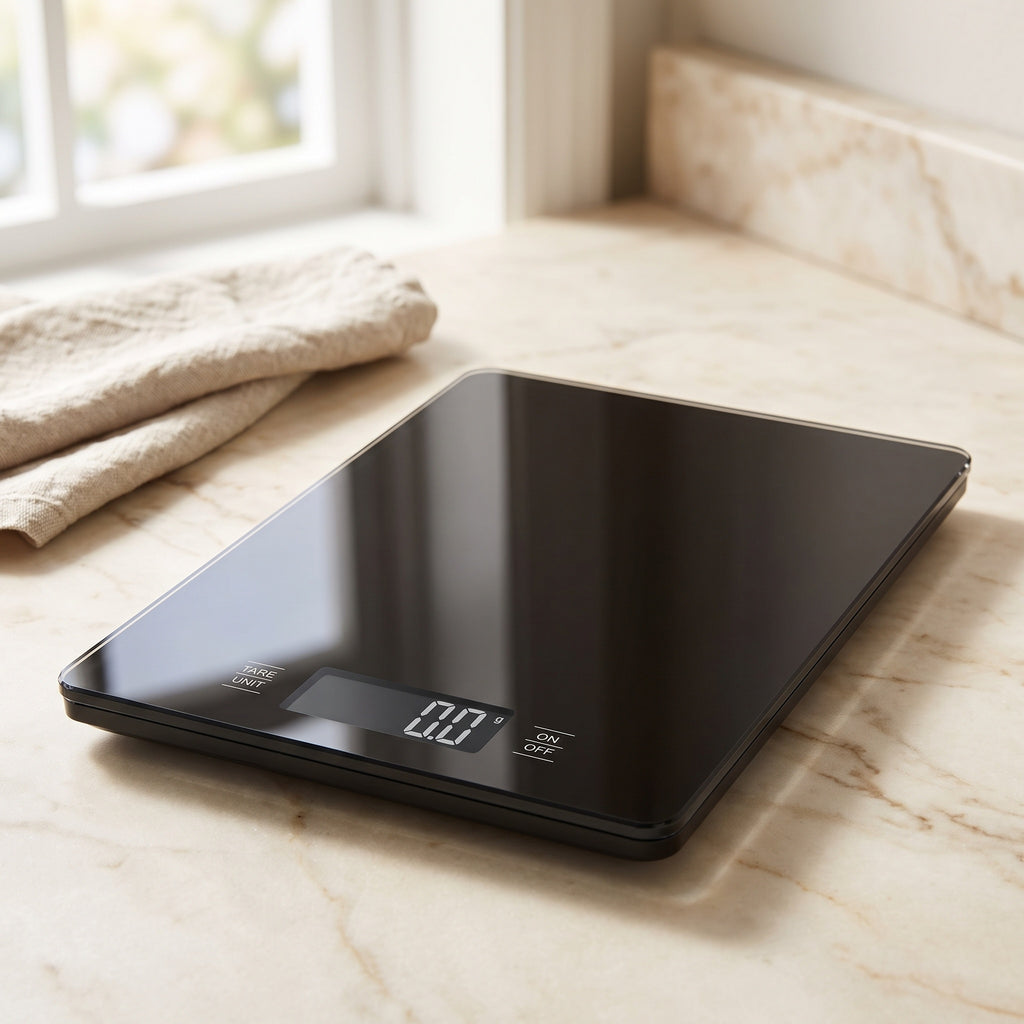 Digital Kitchen Scale: Slim Glass Top, 5kg