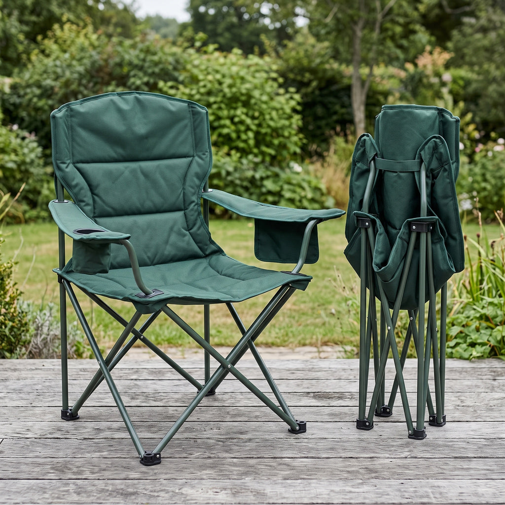 Folding Camping Chair: Padded, Carry Bag