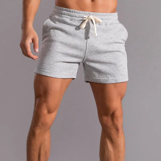 Spodenki męskie sportowe krótkie w casualowym stylu z miękkiego materiału