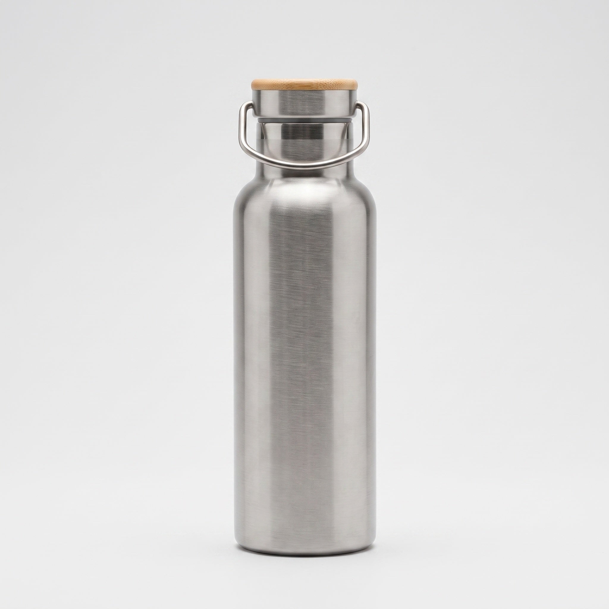 Insulated Water Bottle: Bamboo Lid, 12h Cold