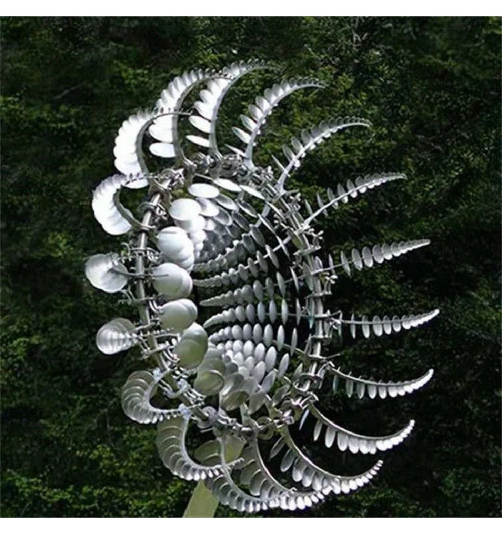 Kinetic Wind Spinner: Ball-Bearing Hub, Ground Stake