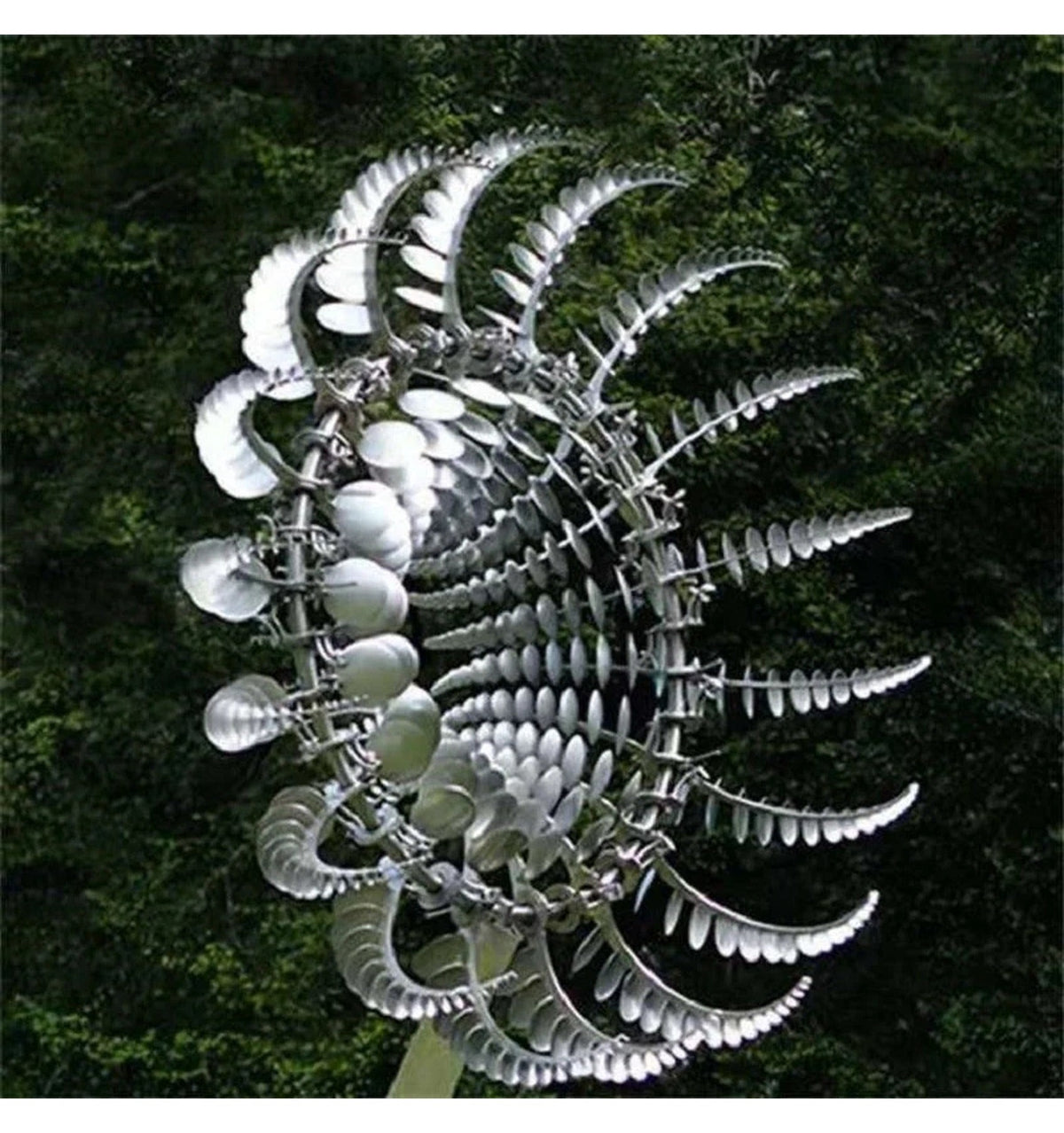 Kinetic Wind Spinner: Ball-Bearing Hub, Ground Stake