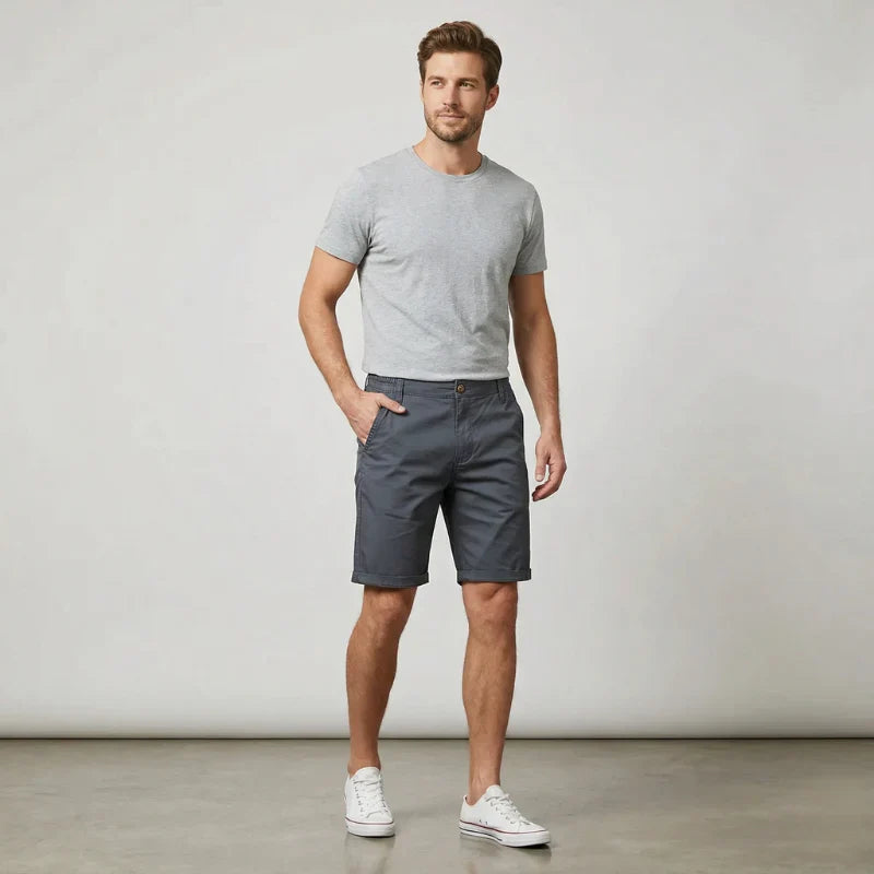 Mariusz | Spodenki Męskie Chino Z Kieszeniami