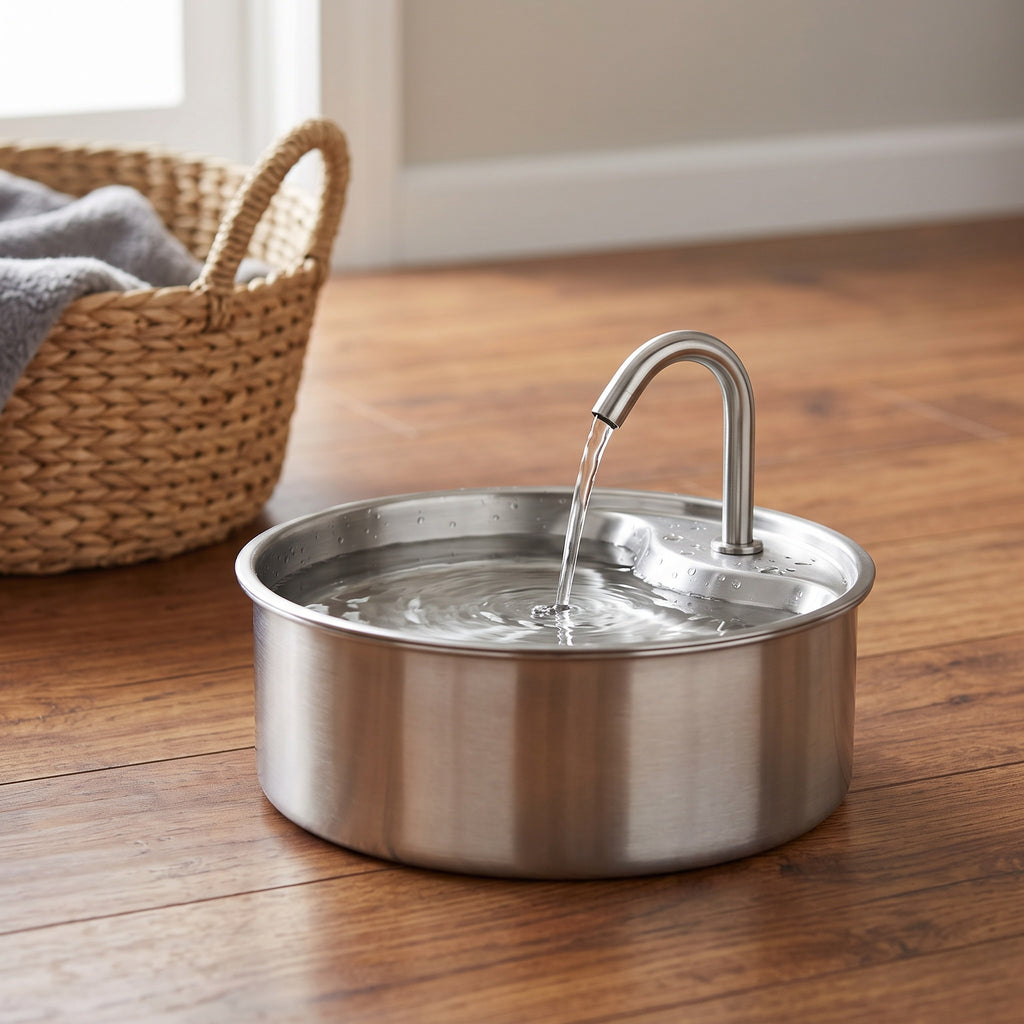 Pet Water Fountain: Stainless Steel, 2L