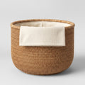 Rattan Toy Basket: Cotton Liner