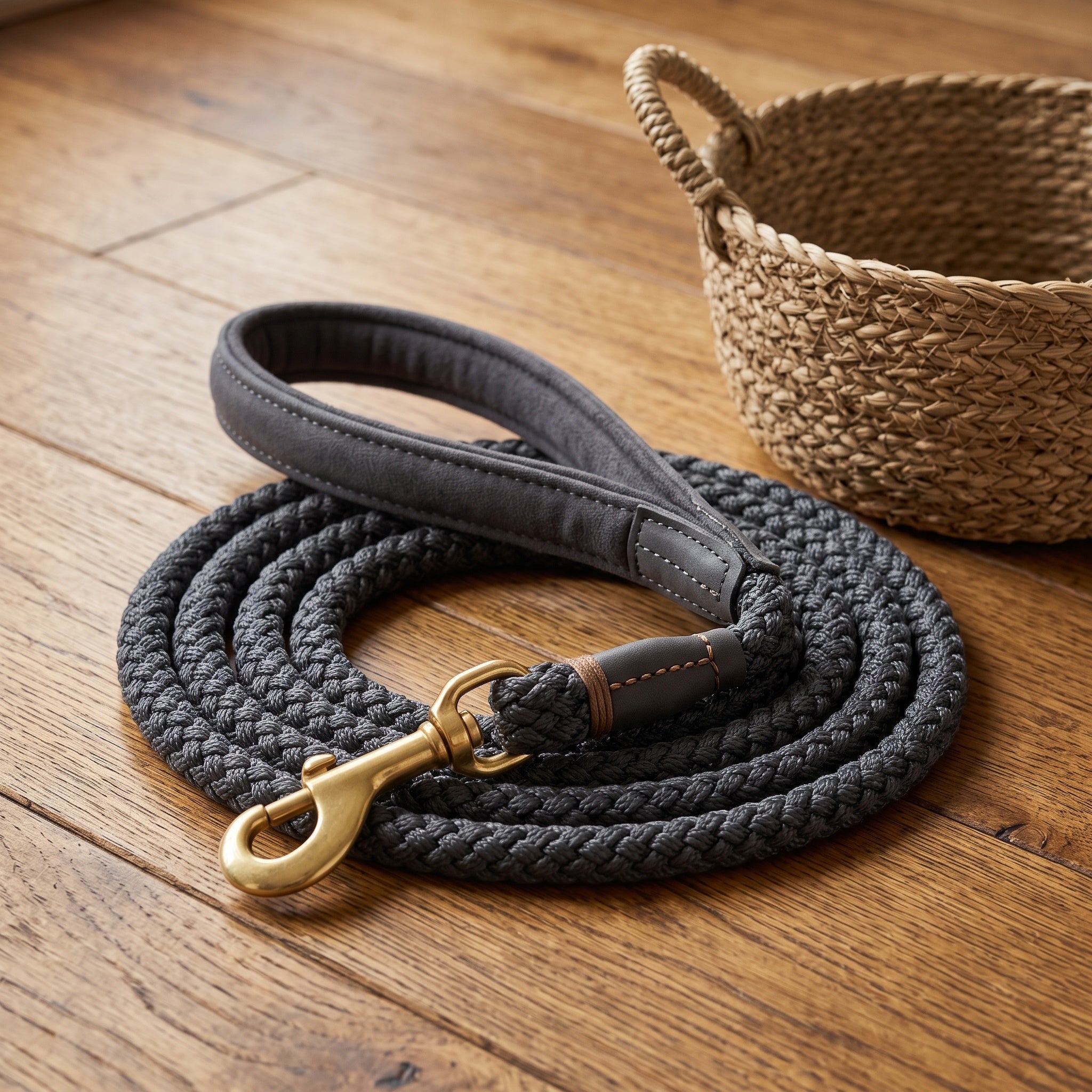 Rope Dog Lead: Padded Handle, 1.8m