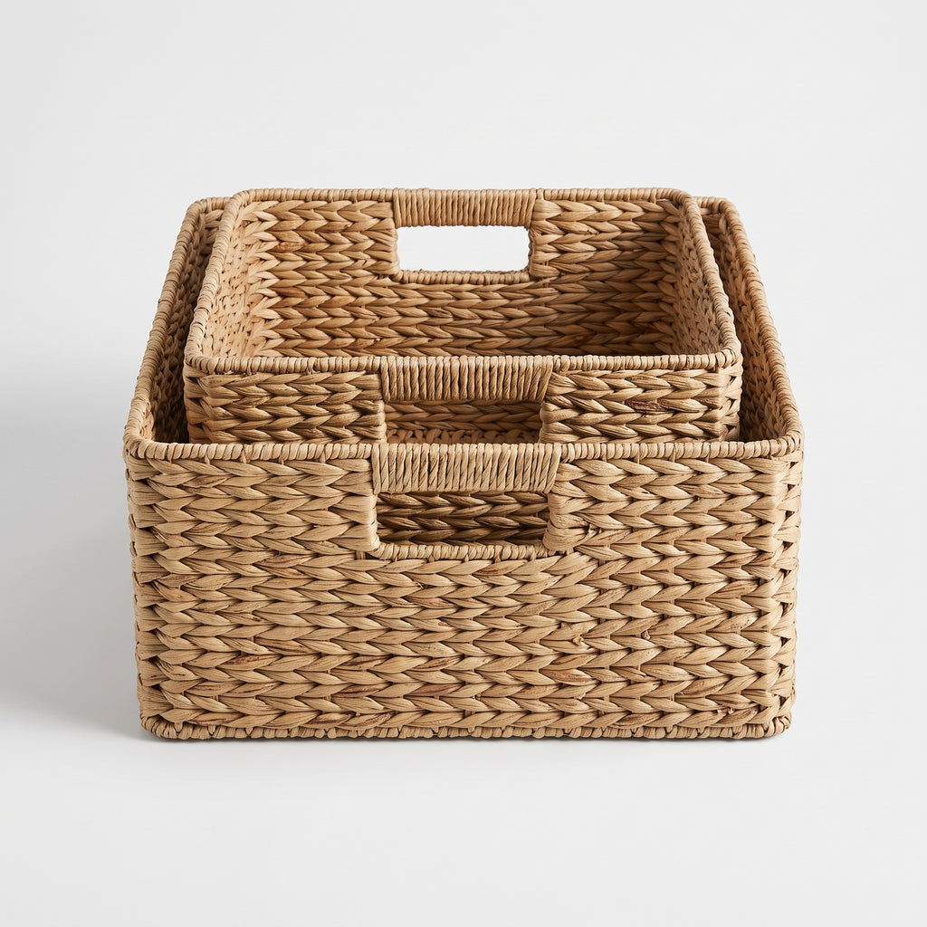 Seagrass Storage Baskets: Set of Two