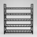 Stackable Shoe Rack: Five Tier, Steel Frame