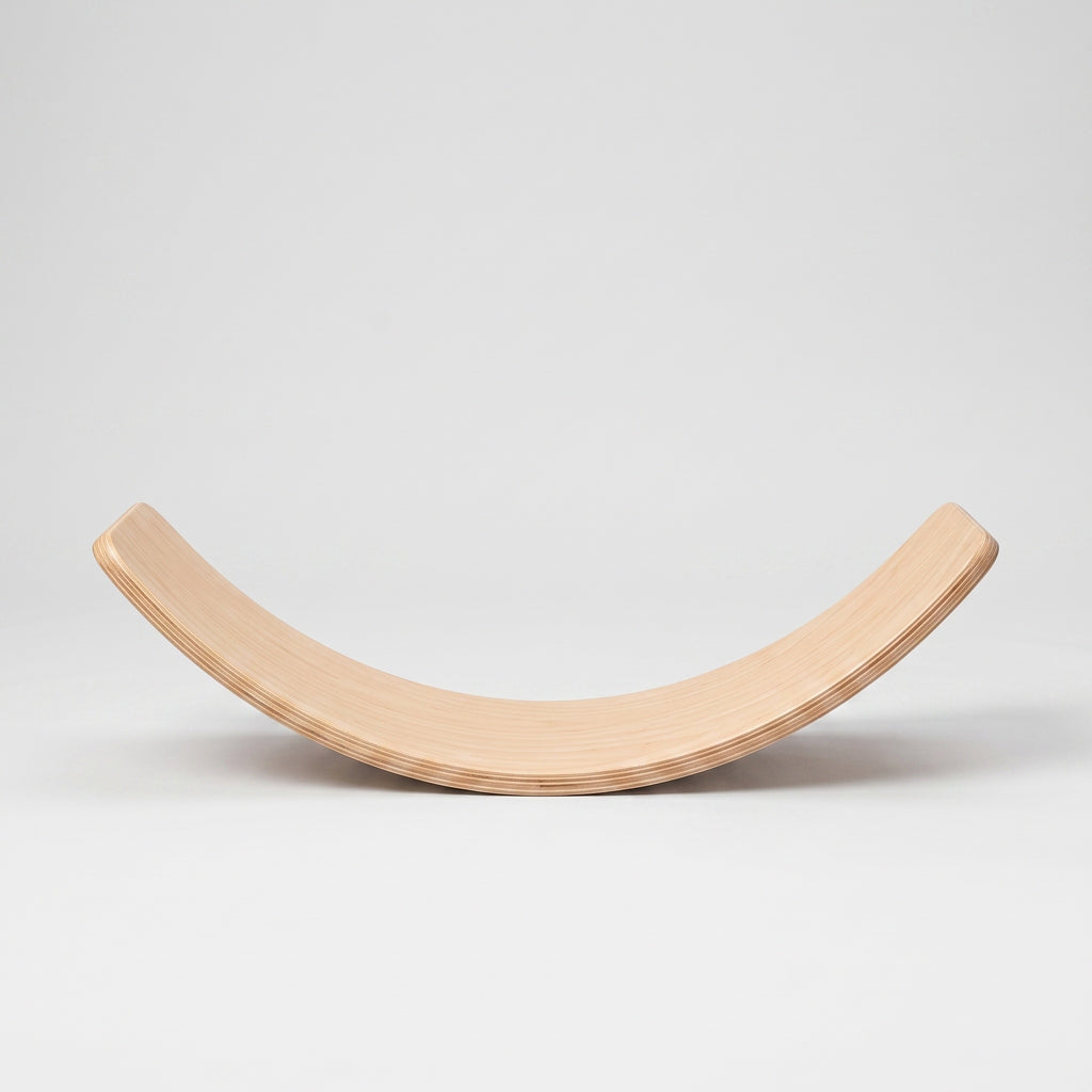 Wooden Balance Board: Curved, Non Slip