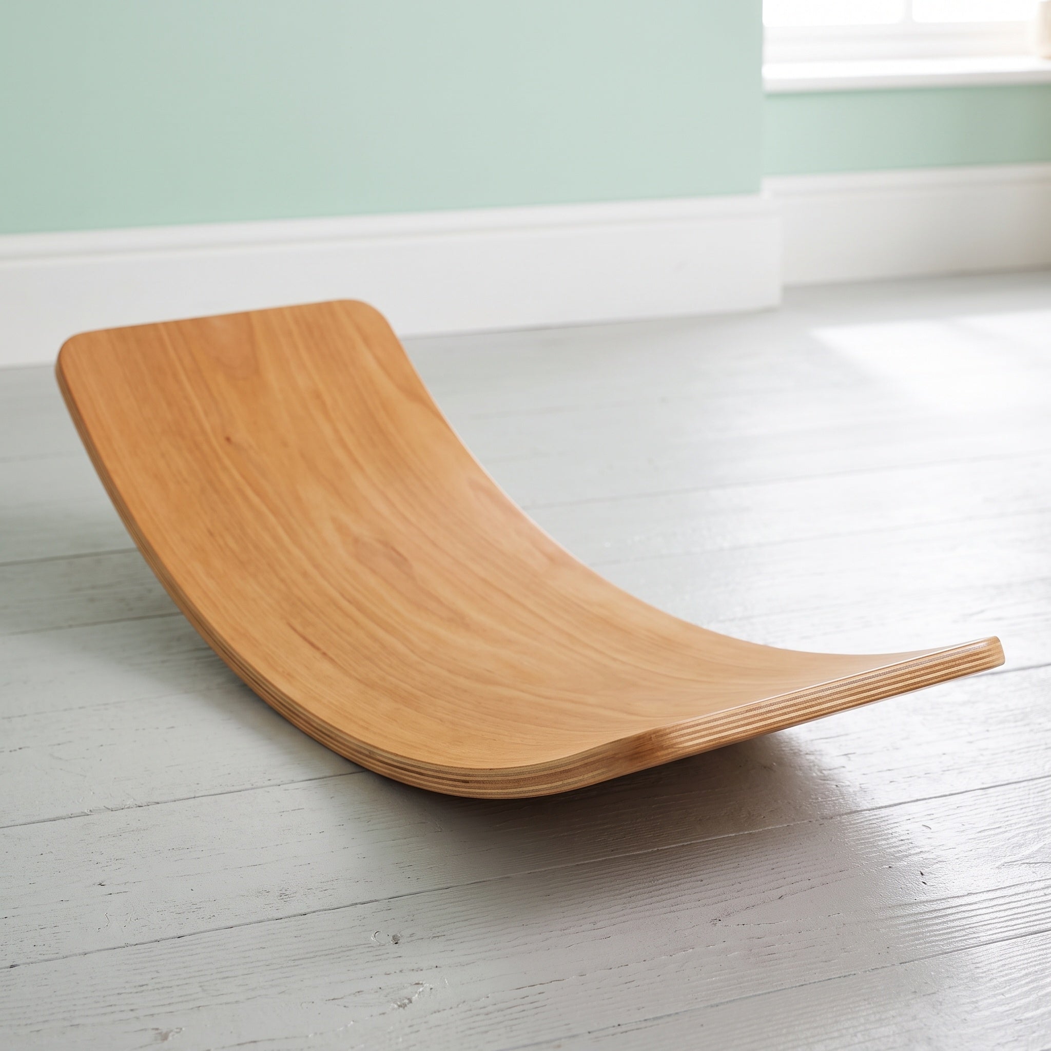 Wooden Balance Board: Curved, Non Slip