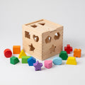 Wooden Shape Sorter Box: Twelve Blocks