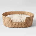 Woven Pet Basket: Removable Cushion